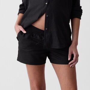 Gap Maternity Linen-Cotton Shorts